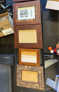 34 wood frames.