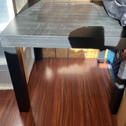 Side Table Wood Black 