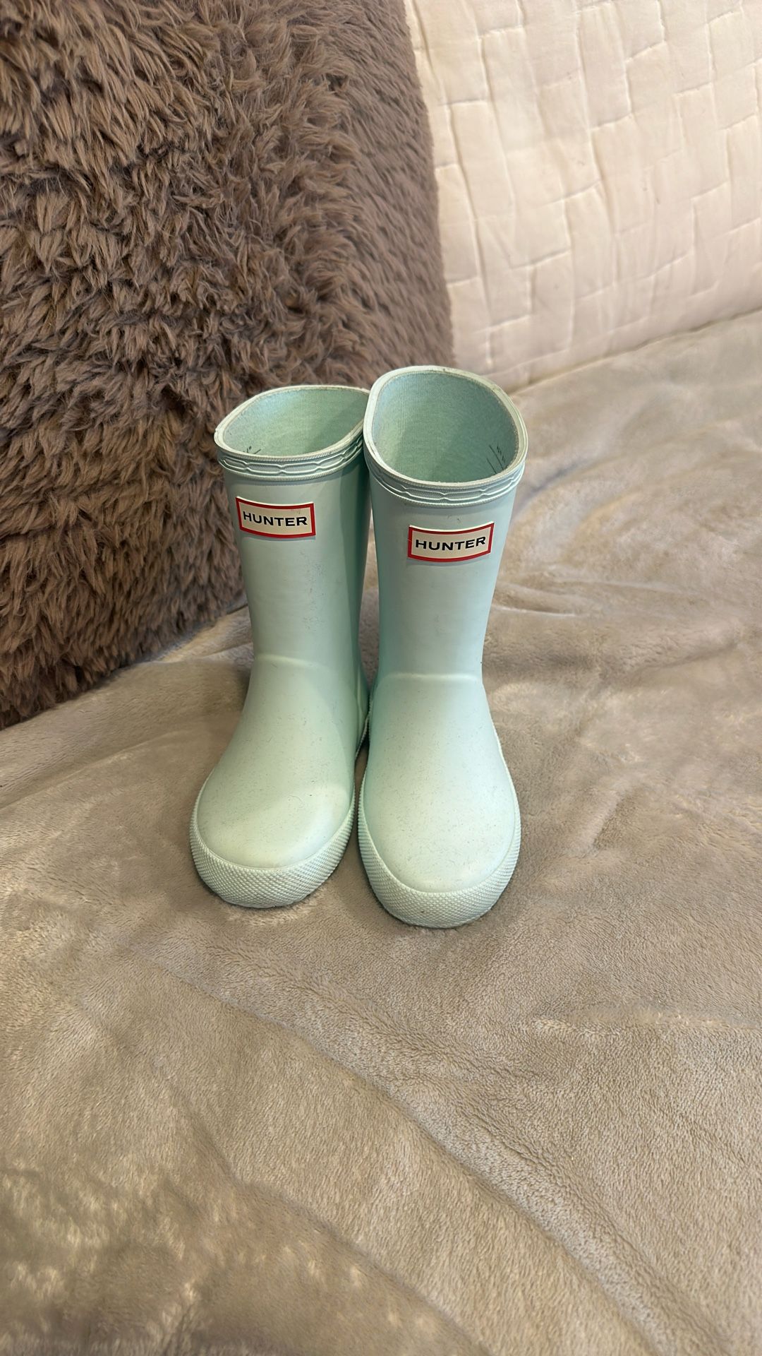 Kids Hunter Rubber Rain Boots Size 8