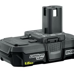 Ryobi 18-Volt ONE+ 1.5Ah Compact Lithium-Ion Battery
