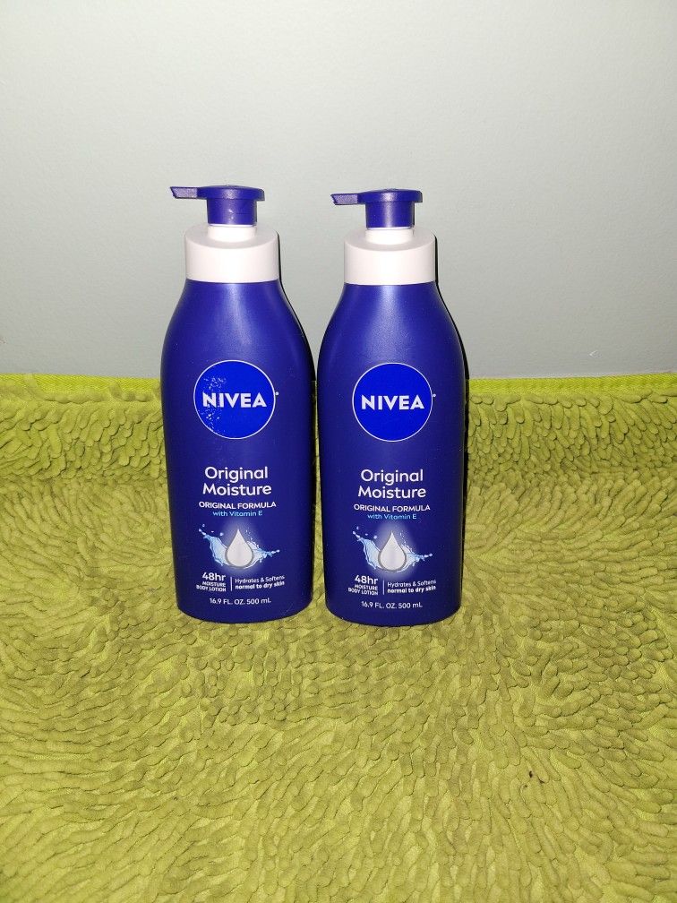 2 Nivea 48hr Moisture Body Lotion 16.9oz 