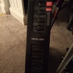 Icon Professional Impact Swivel Socket Set 3/8 Drive 10 Piece Set No Skips Sizes 10 Mm 11 12 13 14 15 16 17 18 19 All Millimeter Metric Swivel Joint