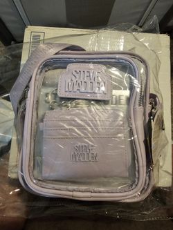 Steve Madden Lavender  Borake Clear Crossbody Set 