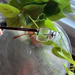 BURBERRY Rimless Eye Glass Frames 