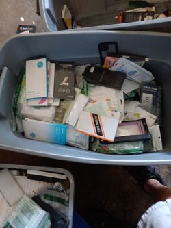 Variety of phone cases and screen protectors