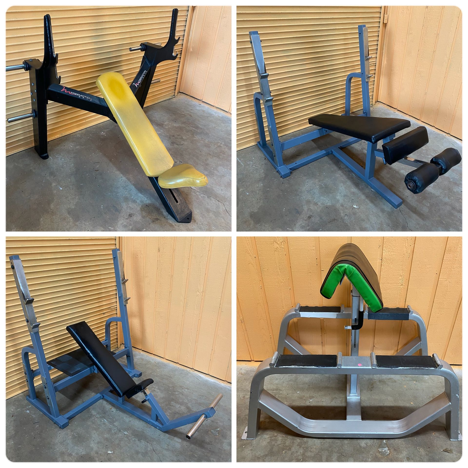 Gym Equipment, Olympic Weight Plate Bench, Chest, Smith Machines Home Leg Press Dumbbell Rack Power Squat Curl Extension Bar 