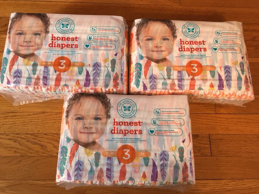 102 Honest diapers size 3