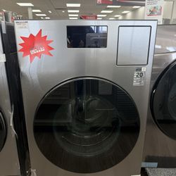 Samsung - 5.3 cu. ft. Bespoke AI Vented Smart All-In-One Washer/Electric Dryer Combo with AI Home - Brushed Black Model: WD90F53AVBUS