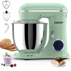 3-IN-1 Electric Stand Mixer, 6QT Bowl 10-Speed Kitchen Mixer, Household Food Mixers include Dough Hook, Beater and Whisk, Bread Cake Mixer for Baking 