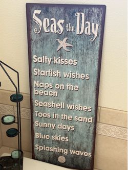 Sign for the beach house