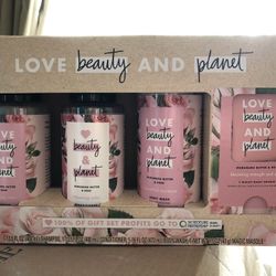 Love Beauty and Planet Shampoo, Conditioner, Body Wash & Masque Gift Set