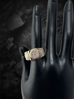 Rolex Style Ring in 14k Yellow Gold ring 💍