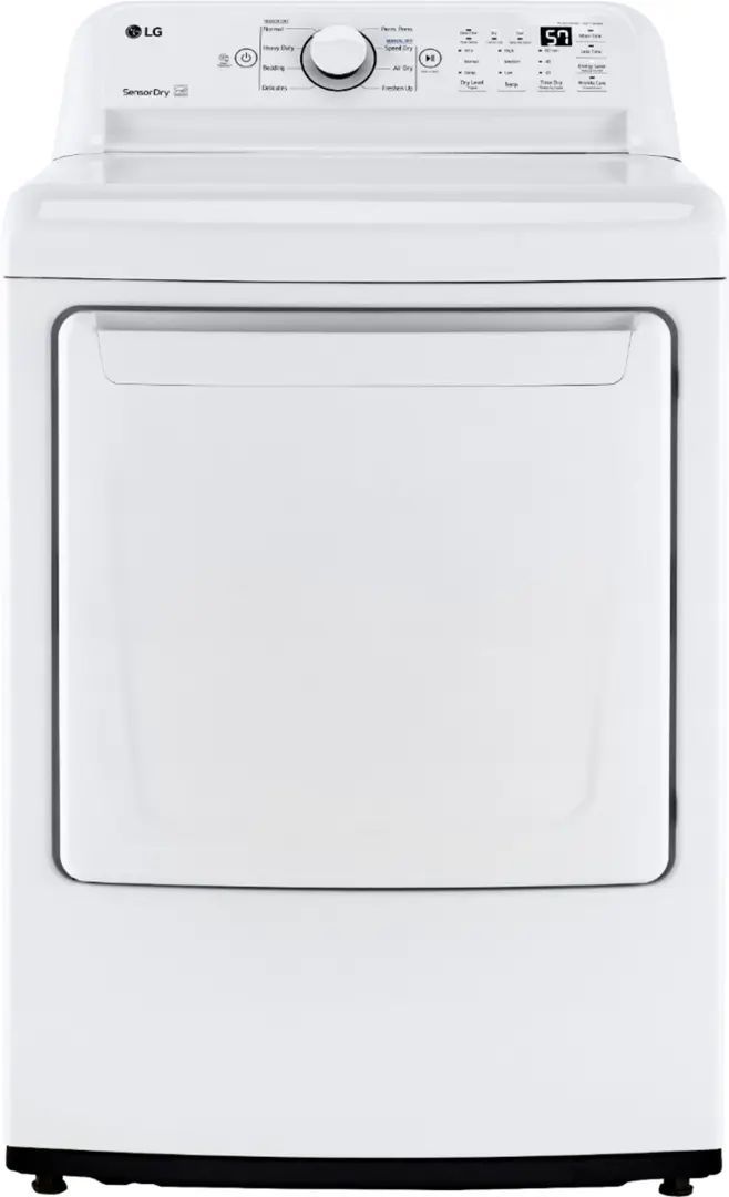 LG 7.3 Cu. Ft. Vented Gas Dryer in White with Sensor Dry