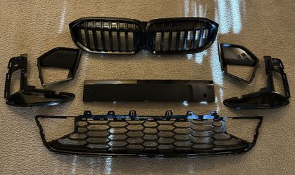 OEM BMW G20 3 Series Front Top And Lower Grill And All Bumper Trims