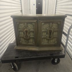 MCM Styled Wooden Green Dresser / Cabinet