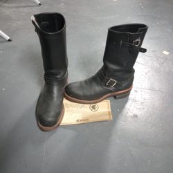 Authentic Real Chippewa Motorcycle Boots Size 7 And A Half 