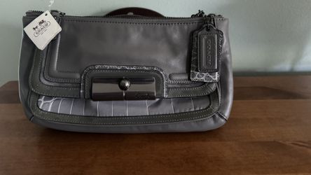 Coach Kristan Willow QB/Grey Multi Crossbody Bag Serial No. 18347