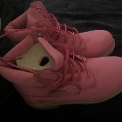 Pink Timberland Boots