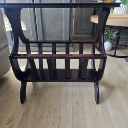 Wood Table/ Magazine Rack $10