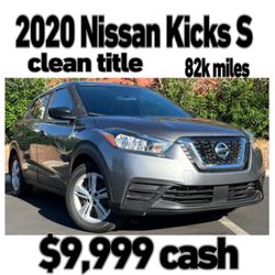 2020 Nissan Kicks S • Clean Title • Compact SUV • Reliable • Excellent Condition • Great on Gas