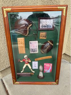 Football Shadow Box Display