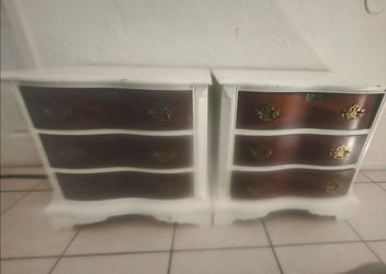 Pair of Real Wood Nightstands