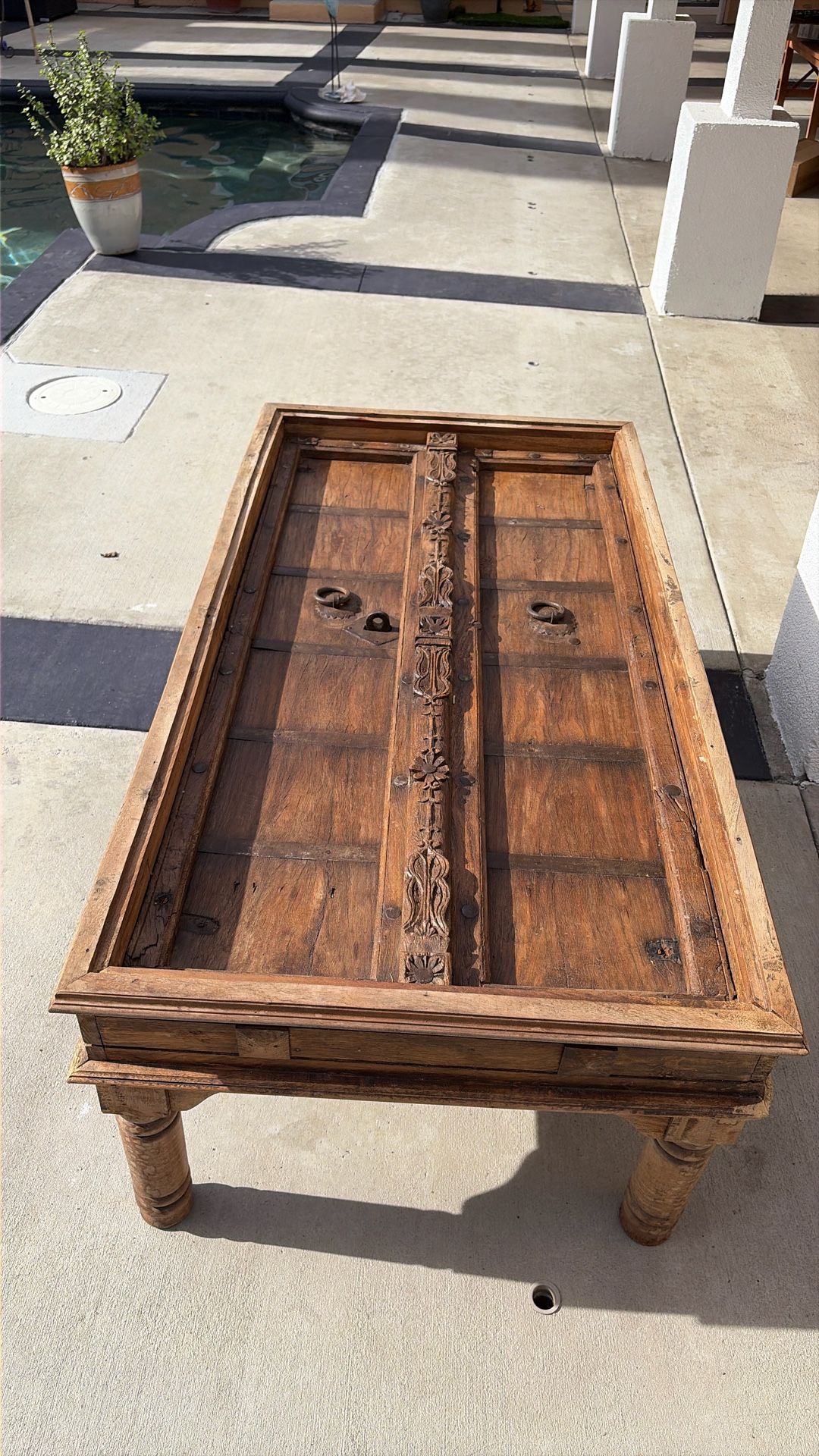 Wooden Vintage Indian Coffee Table
