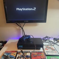 Playstation 2 Fat Full System With Games !!!!