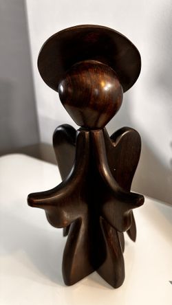 Wooden Angel Figurine