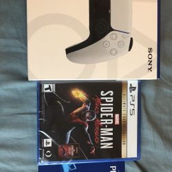 Brand New PS5 Controller + Spider Man Ultimate Version + 1month Ps Membership