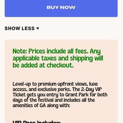 VIP Sueno Ticket 660