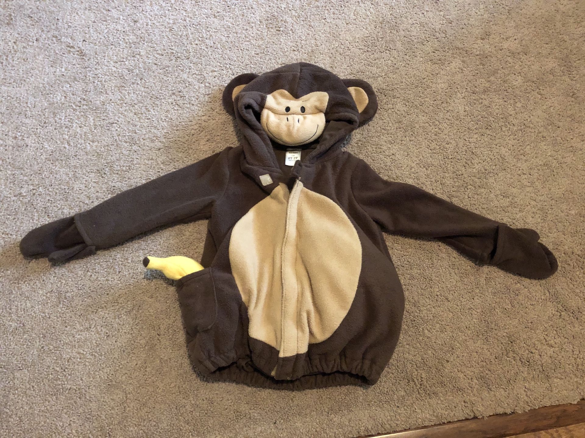 Toddler Monkey costume size 2/3 year old