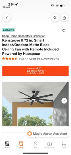 Indoor outdoor smart ceiling fan