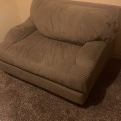 Loveseat with ottoman