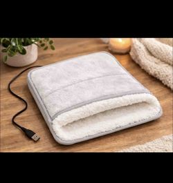 Electric Foot Warmer – Heated Fleece Foot Heating Pad