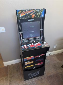 ASTEROIDS DeLUXE Atari Arcade1up Video Game Machine Cab w/Riser! Arcade 1up 1 Up
