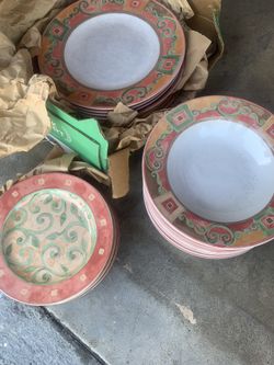 (27) Pieces Stoneware ..Reduced From $40 all One Price