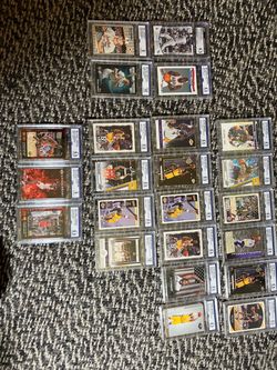 Kobe graded 9.5 MJ Jordan graded Ohtani graded slabs $35 each
