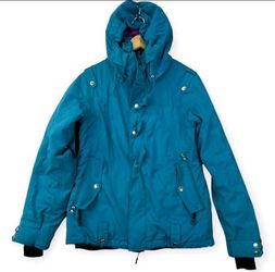 Vtg Oakley Womens Ski Snow Jacket Recco Avalanche Rescue System Sz Medium Hooded