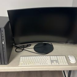 HP ENVY Desktop Computer, Intel Core i7-10700, 16 GB RAM, 1 TB Hard Drive & 512 GB SSD Storage, Windows 10 Pro (TE01-1254, 2020 Model)