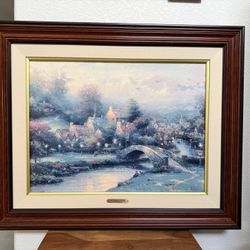 Thomas Kinkade “ Lamplight Village”