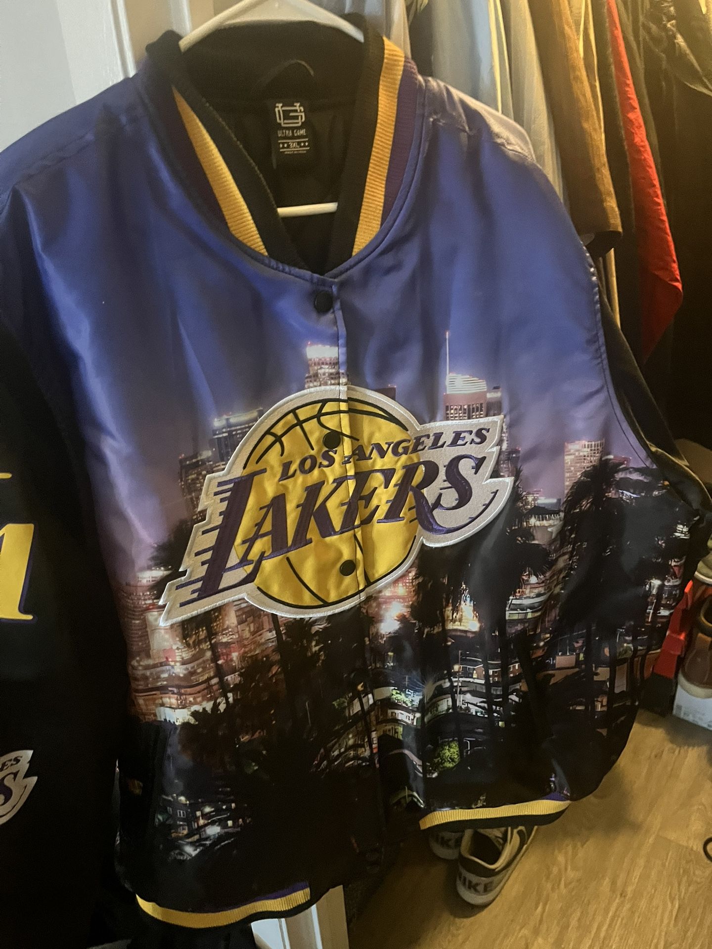 3x Mens Lakers Jacket