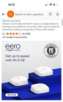 3 Eero Pro 6e Router