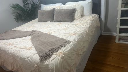 King Bed with frame and mattress
