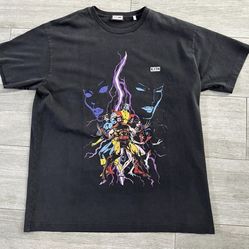 Men's KITH X-Men Clash Marvel khm031346-001 Vintage Tee Black Size Large New with Tags