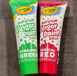 New Set of 2 Crayola Bathtub Finger Paint Soaps