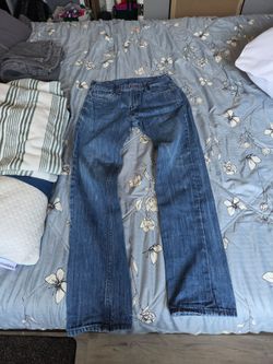 Men's Blue Bootcut Denim Jeans