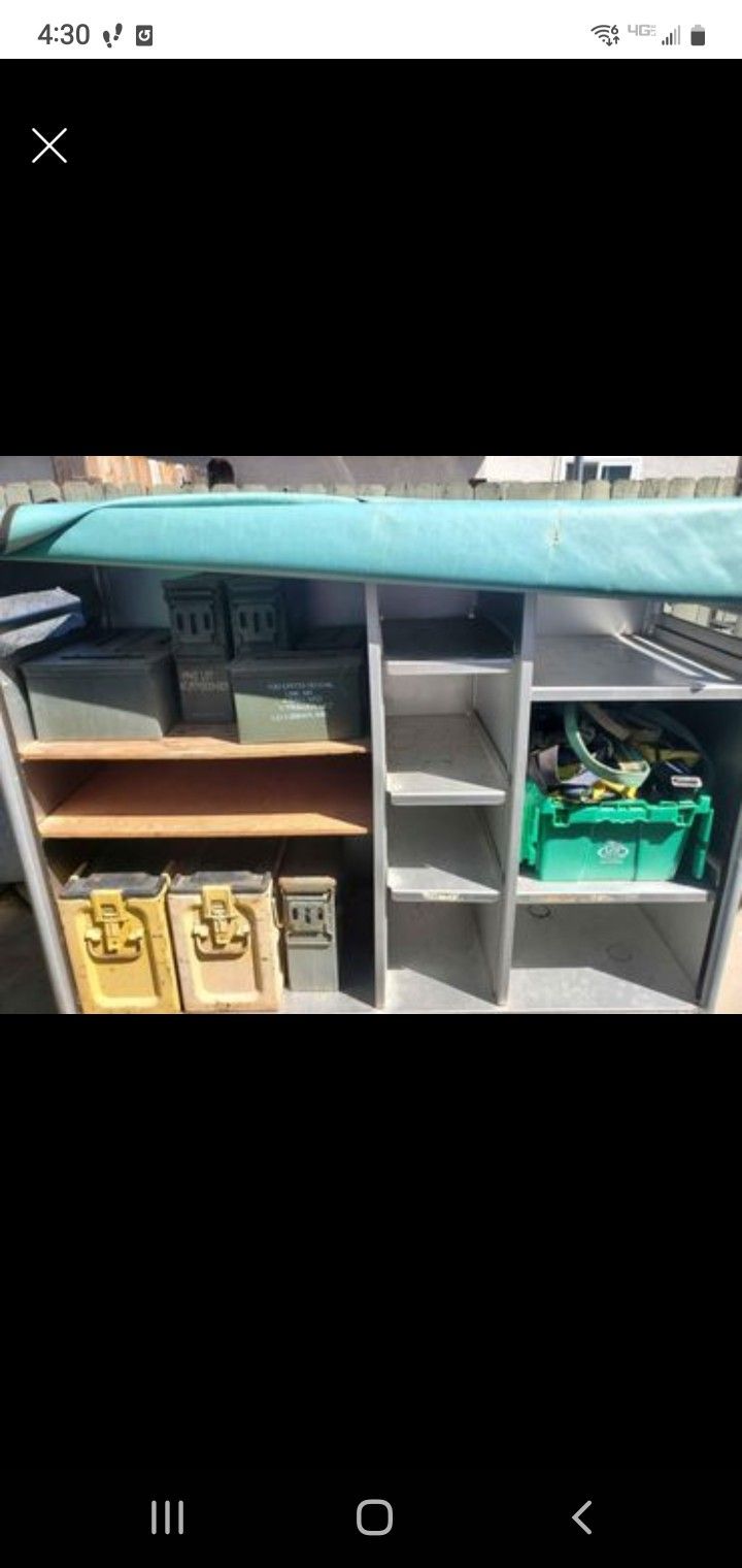 2 Industrial Aluminum Techni Quip Carts 66x60x24 Both For $335