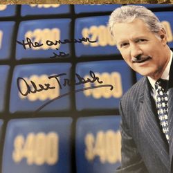 Alex Trebek Autograph Photo