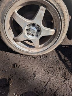 4 Enkei 5 Spoke Aluminum Wheels